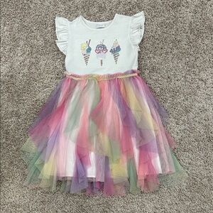 Primark White Ice Cream Tulle Dress